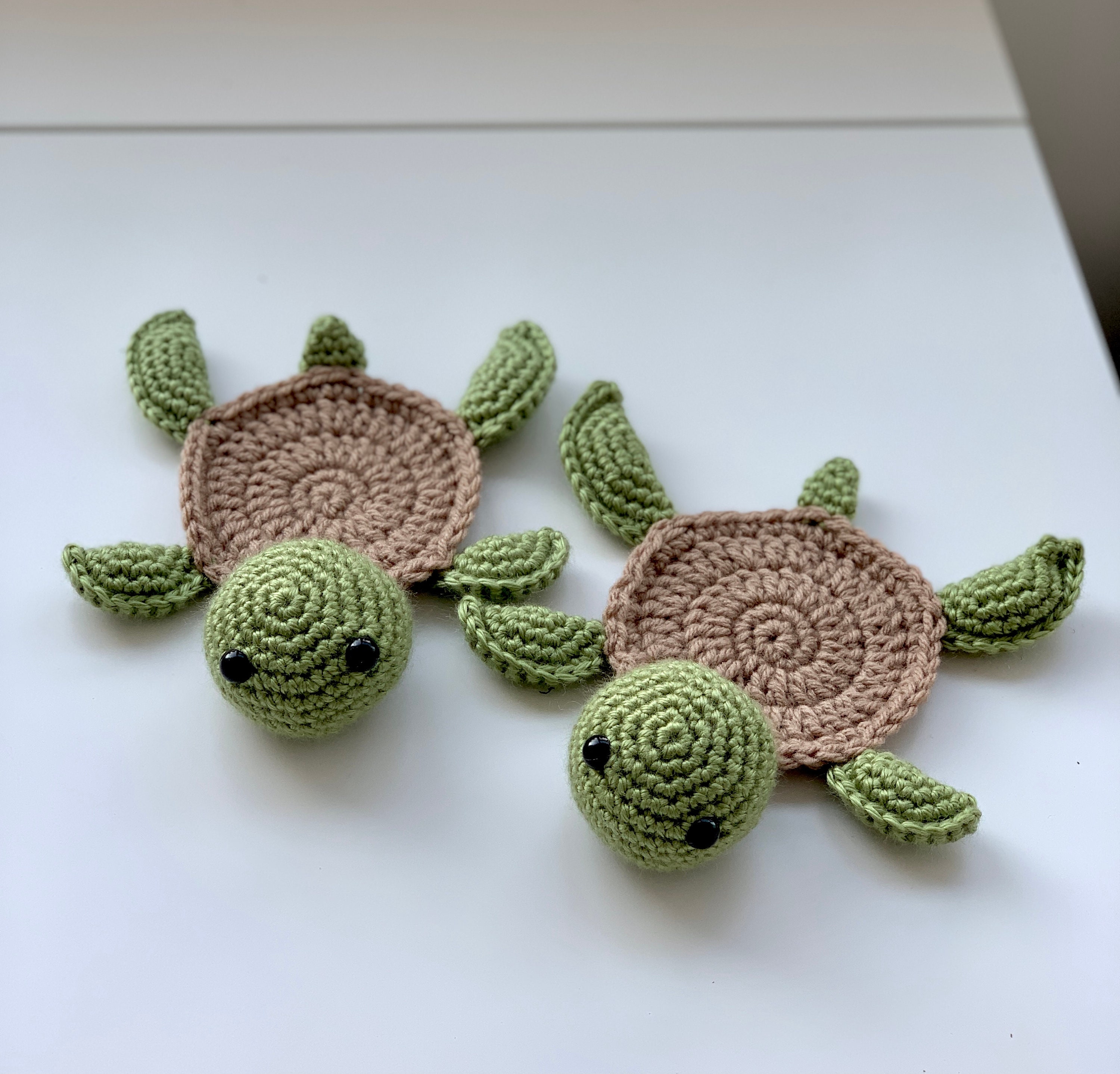 Crochet Turtle Coaster Etsy Canada