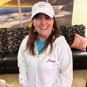 I am my Beloved's / Jesus Embroidered Zip Hoodie