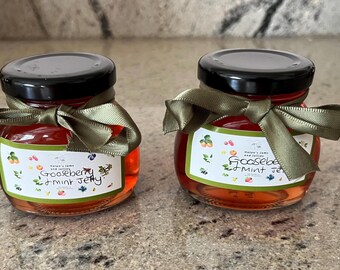 Gooseberry and mint jelly