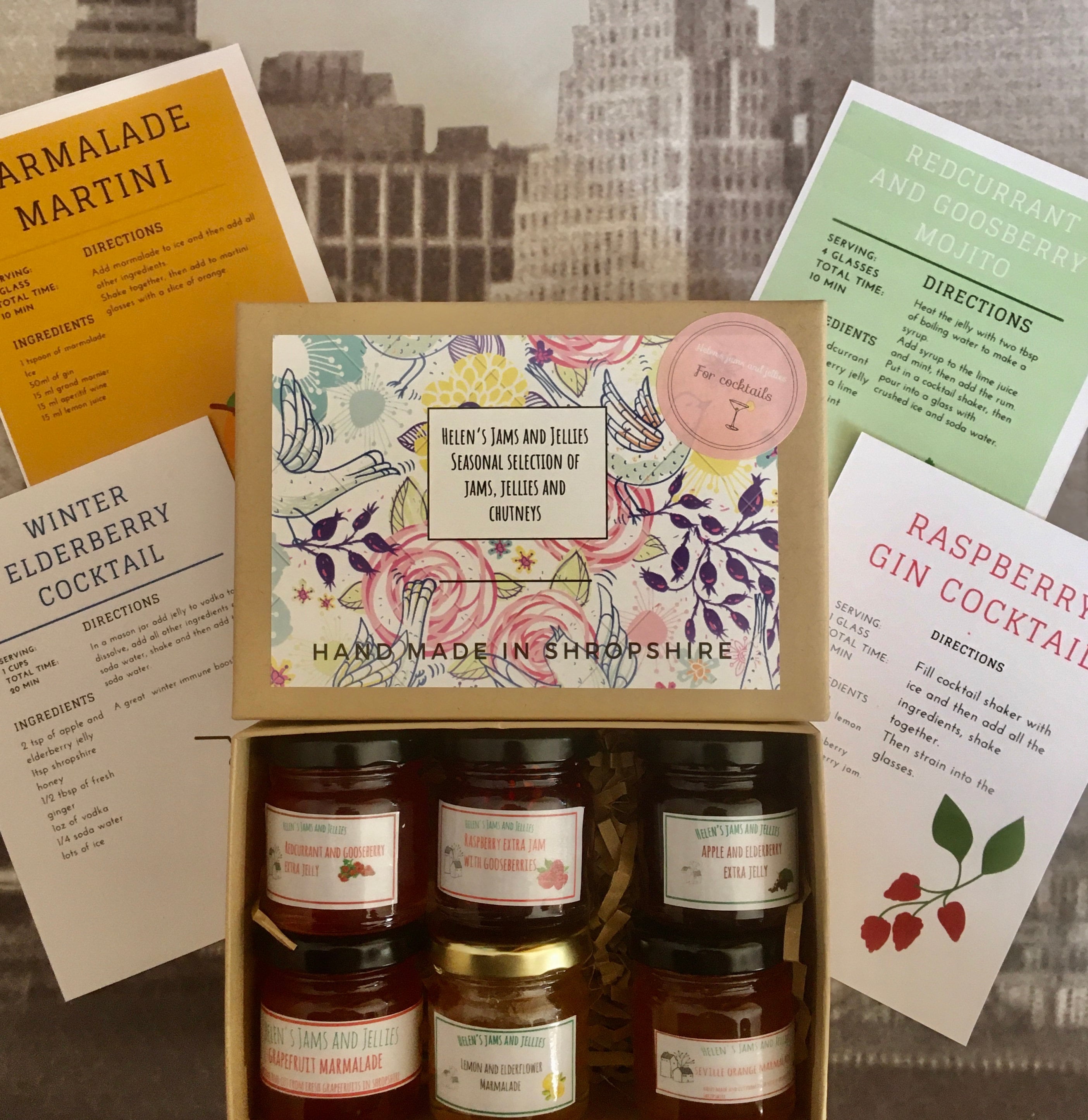 Mini jams for cocktails gift set Etsy