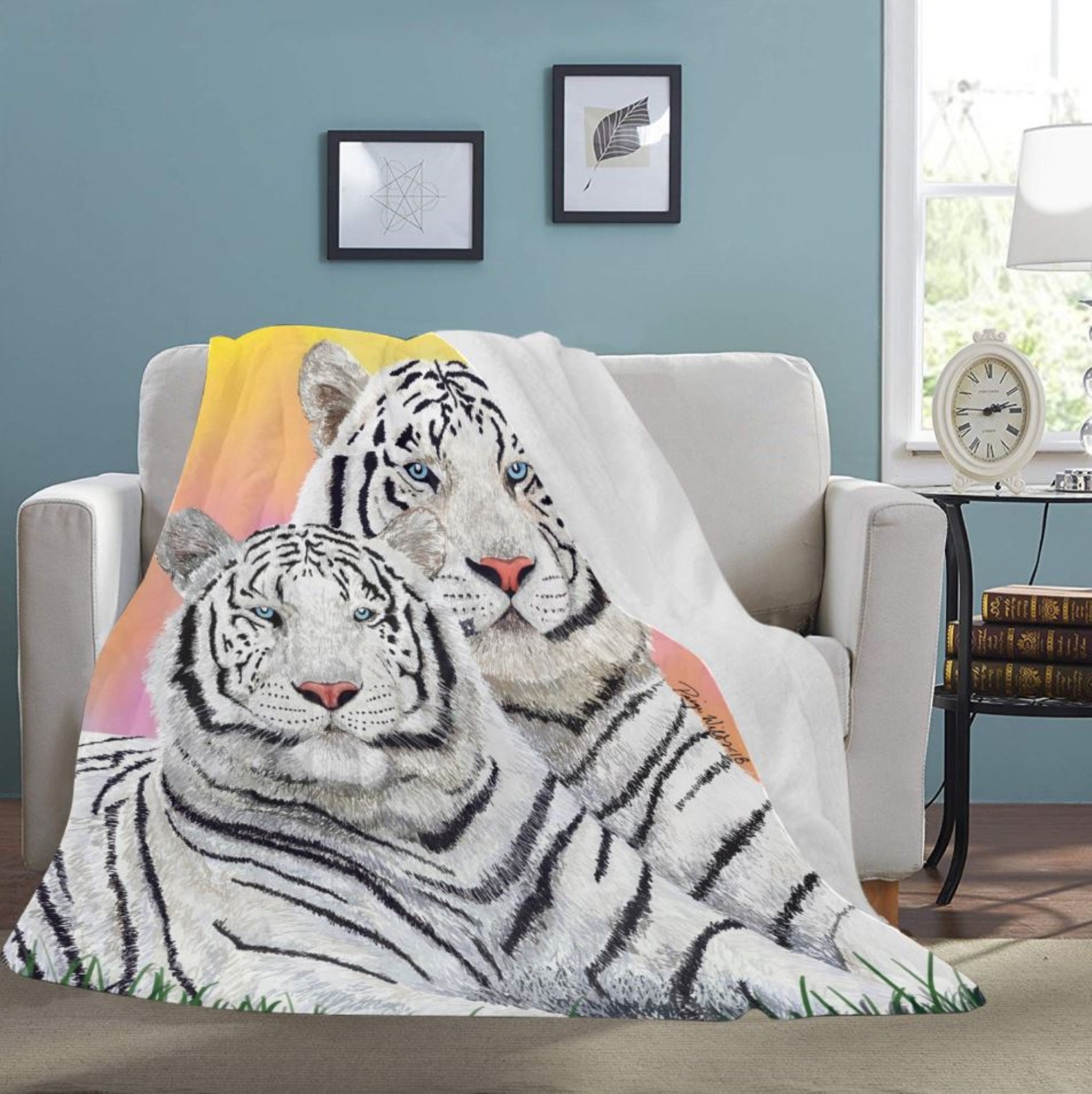 Soft Blanket Fleece Blanket Animal Throw Cozy Tiger - Etsy