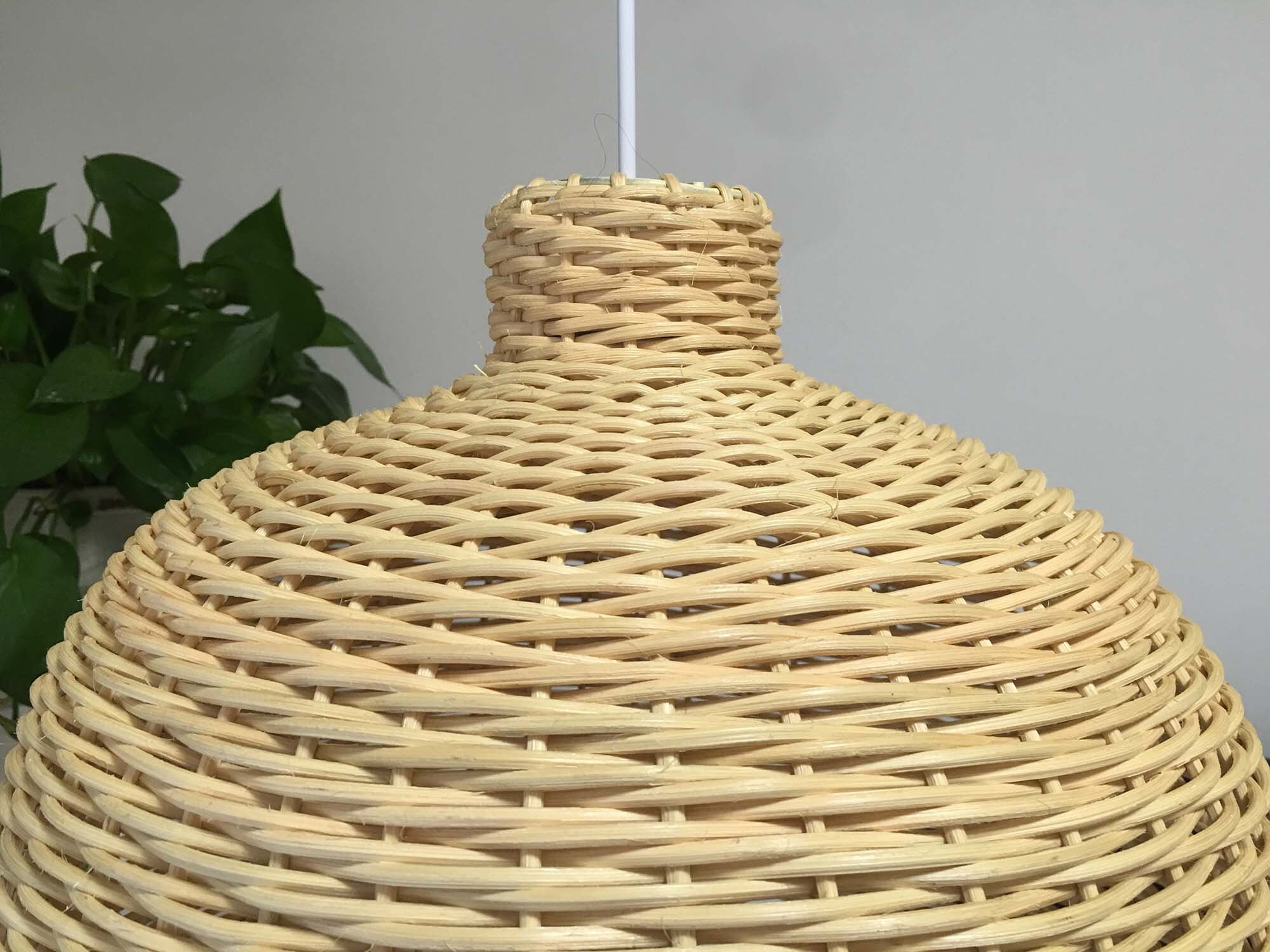 Rattan lamp shaderattan pendant lightrattan lamp Etsy