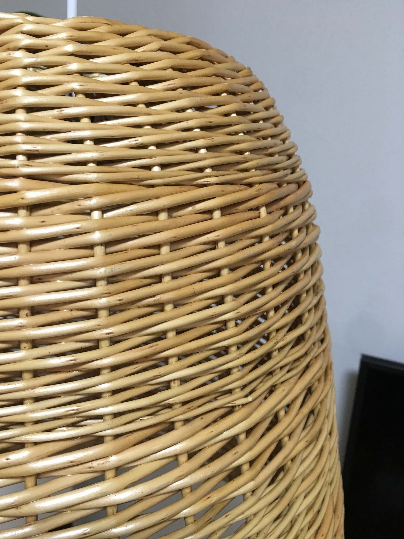 petit abat jour osier