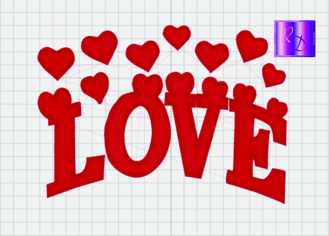Embroidery Designs, Hearts, Love Digitize, Embroidery Files, Love ...