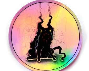 Koekjes Kat Holografische Sticker