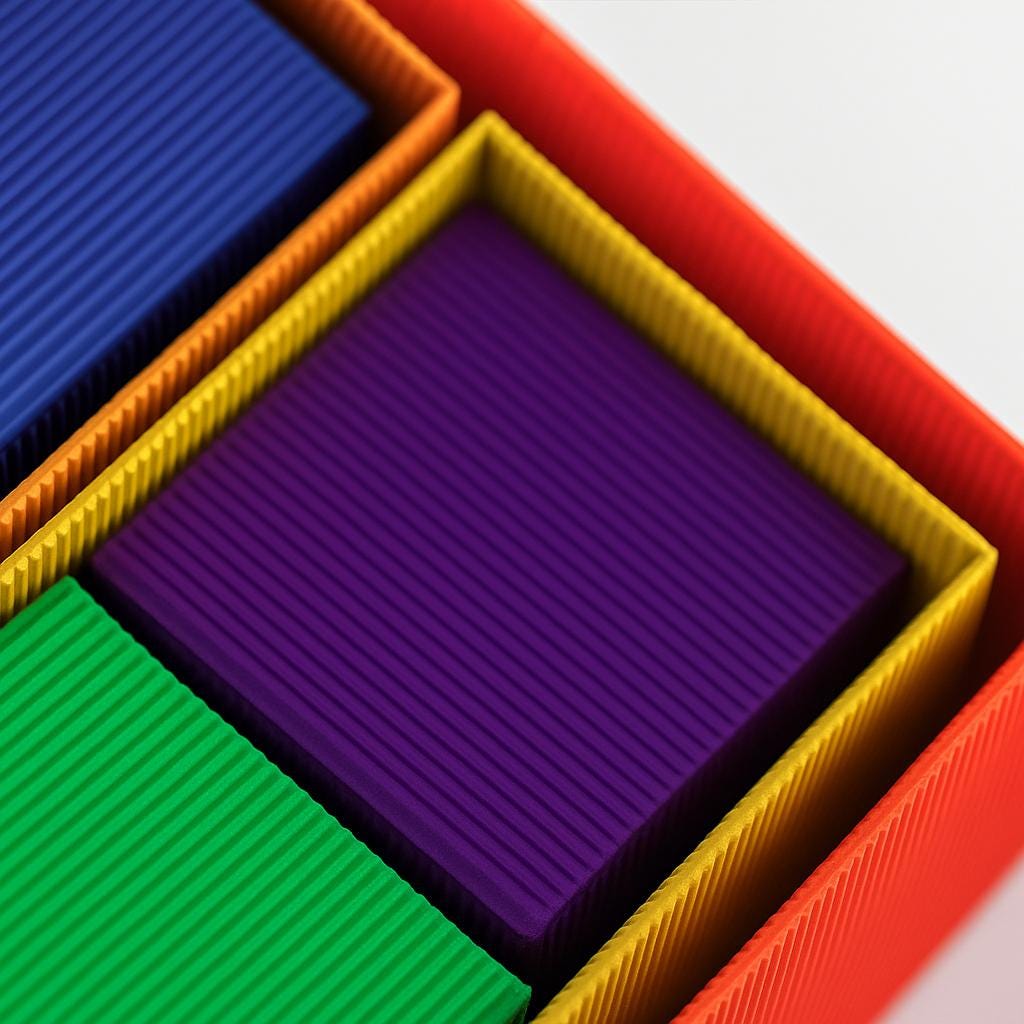 Rainbow Gift Boxes – Colorful Corrugated Packaging | Eco-friendly ...