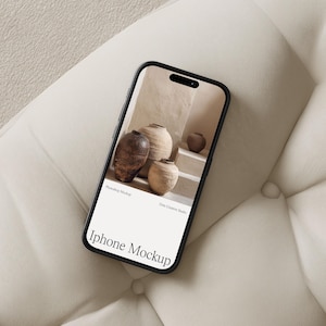 iPhone Screen Mockup, Social Media Branding Mockup, Digital Product Mockup, iPhone Mockup, Modern and Minimal iPhone Mockup