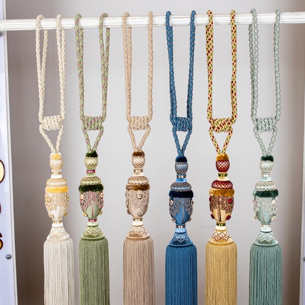 Tassel Curtains Etsy