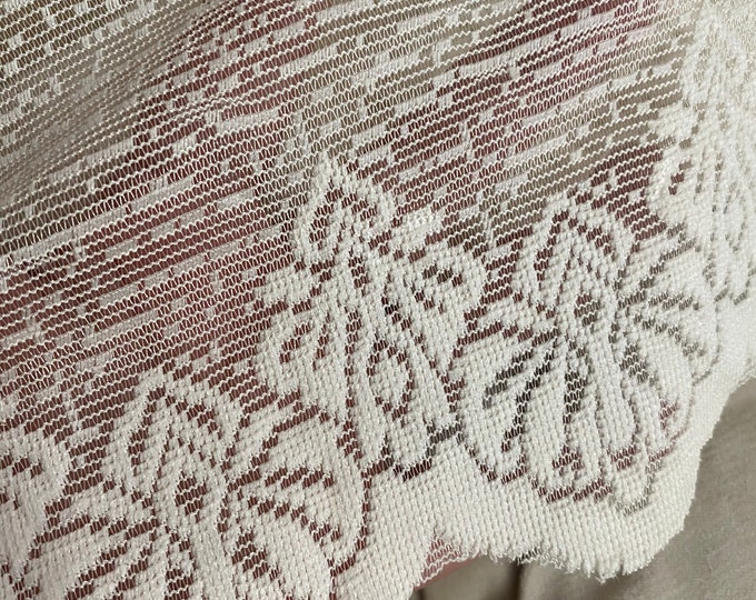 Embroidery Lace Curtains/ Ivory lace curtains