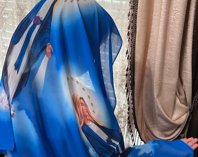 Catholic and Orthodox Kids Scarf / Saint Mary Scarf for Kids