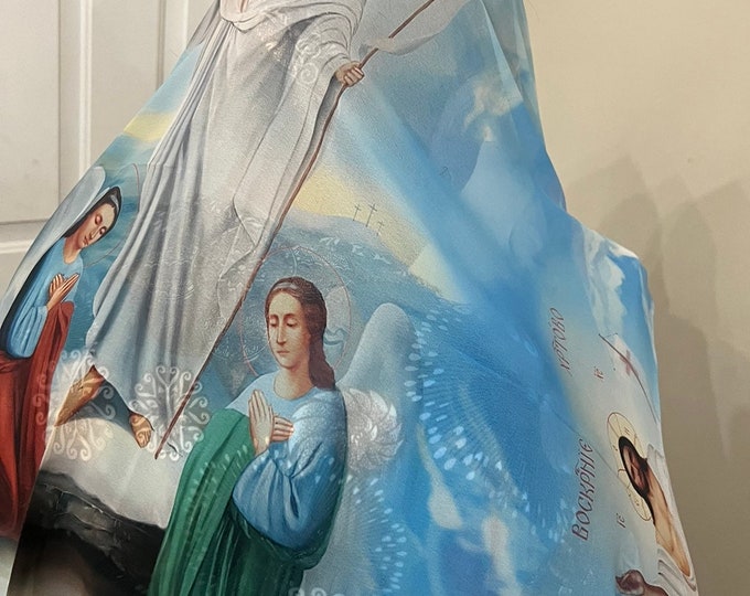 Easter scarf / resurrection scarf/Christmas Gift/ Religion Christmas Gift