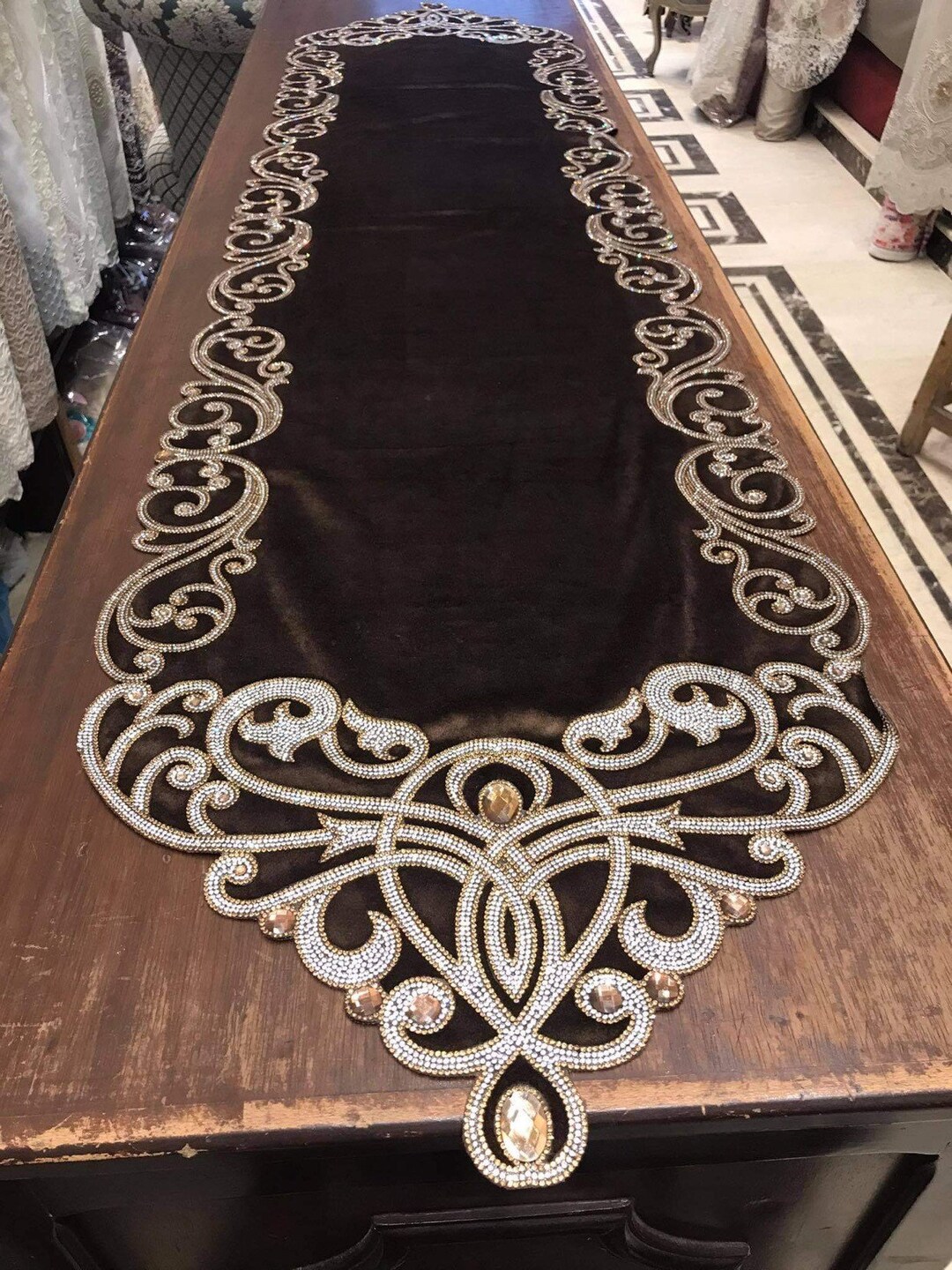 Egyptian Table Runner 75 Inches Long With Two Small Pieces Etsy