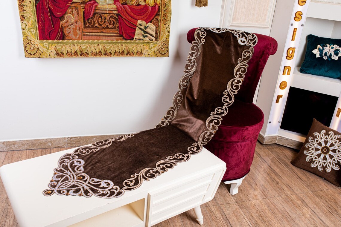 Egyptian Table Runner 75 Inches Long With Two Small Pieces Etsy