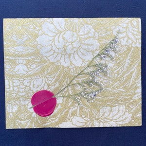 Tarjeta de felicitación - floral, hecha a mano, feliz cumpleaños, gracias, feliz aniversario, personalizable