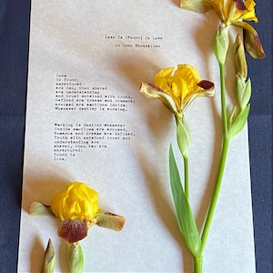 Tu poema de amor: ¡tú proporcionas un poema y lo enviaremos por correo como una hermosa obra de arte!