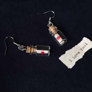 Sealed Message in a Bottle Earrings image 2