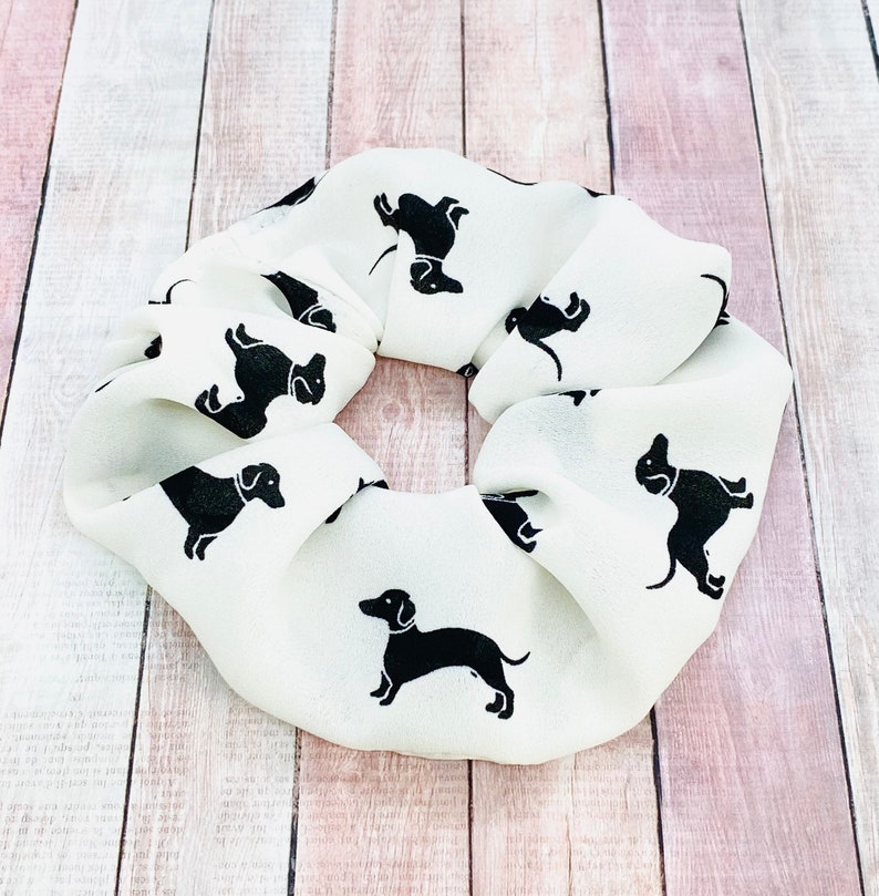 Chiffon Dachshund Dog Scrunchies