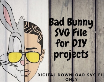 Download Bad bunny svg | Etsy