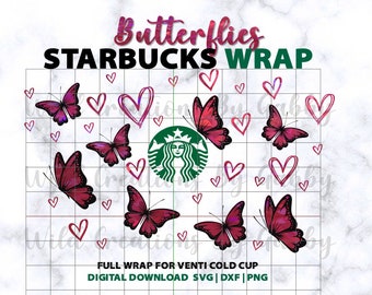 Free Butterfly Svg Starbucks Cup