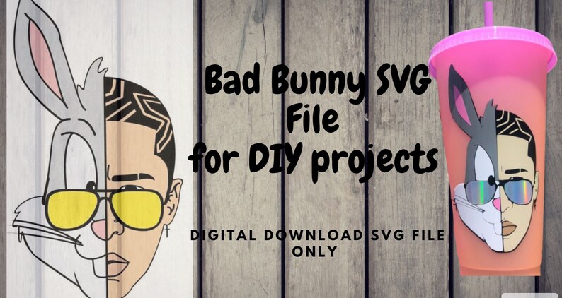 Download Bad Bunny Bugs SVG File for DIY projects Digital Download ...