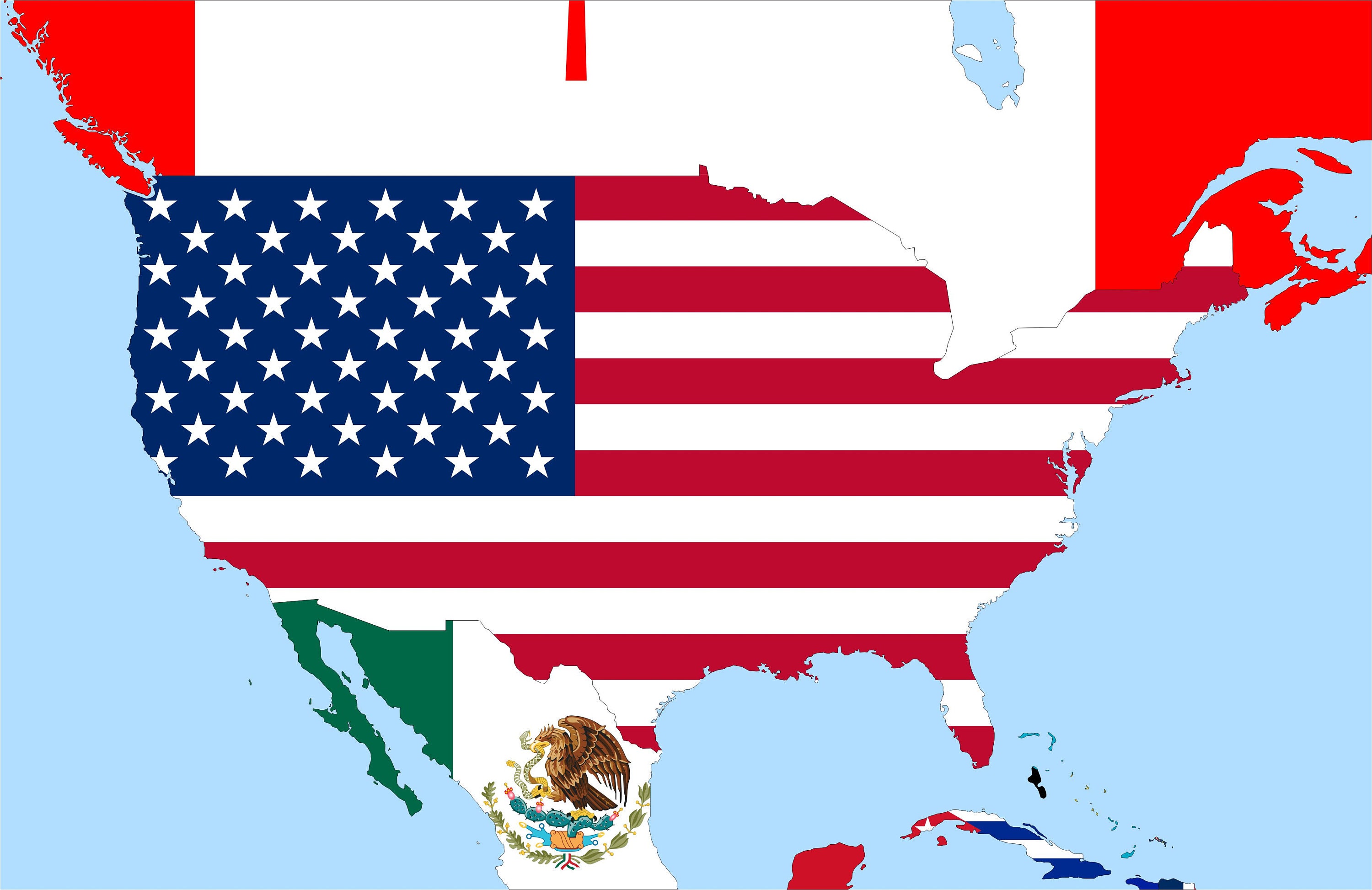 All Countries Vector World Map Detailed World Map Drawing. Flags Within