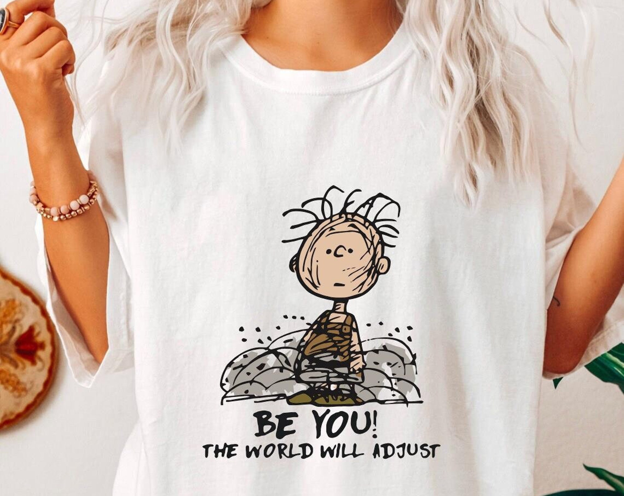 Discover Charlie Brown Be You The World Will Adjust T-Shirt