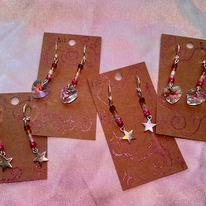 Sunset Earrings, Sapphic, Subtle Pride