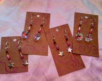 Sunset Earrings, Sapphic, Subtle Pride