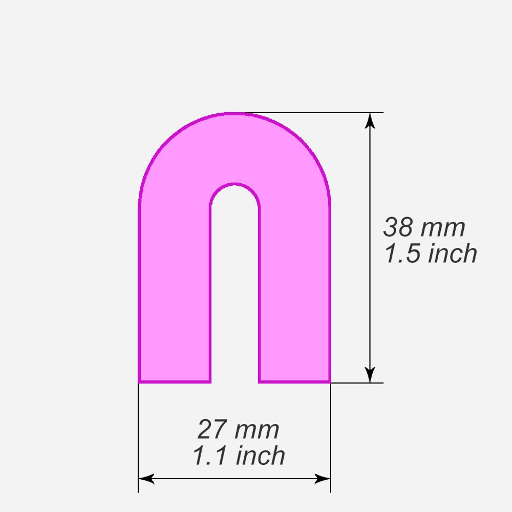 U-shape magnet polymer clay cutter