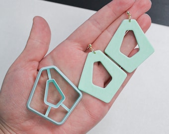 Rhombus donut polymer clay cutters - Polymer clay tools - 3d printed polymer clay cutters