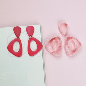 Mirrored triangle polymer clay cutters set - 3d printed polymer clay tools