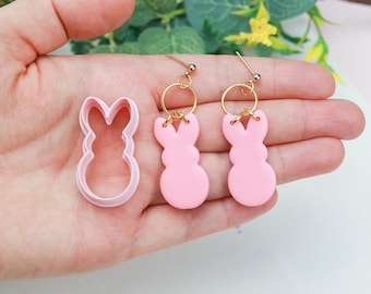 Easter bunny polymer clay cutter - Spring cutters - Polymer clay tools - 3d printed polymer clay cutters