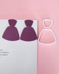 Rounded trapezoid polymer clay cutters - Polymer clay tools - 3d printed polymer clay cutters