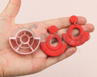 Circle donut polymer clay cutters - Polymer clay tools - 3d printed polymer clay cutters