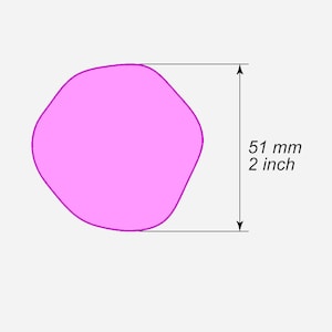 Ensemble d'emporte-pièces en argile polymère de forme organique Outils en argile polymère Emporte-pièces en argile polymère imprimés en 3d 51mm (2")