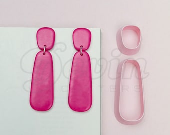 Dangle polymer clay cutters set - 3d printed polymer clay tools