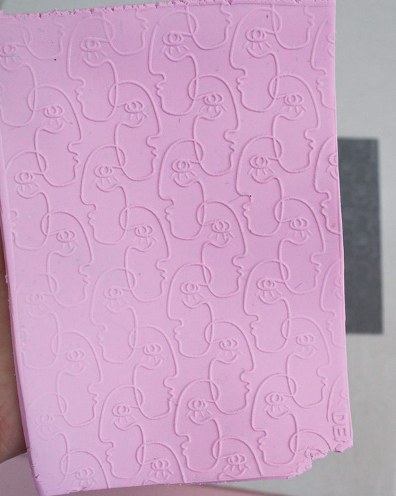 Faces Polymer Clay Texture Sheet Texture Mat for Polymer Clay Rubber  Texture Sheets 