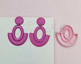 Elipse donut polymer clay cutters set - 3d printed polymer clay tools