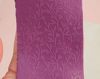 Botanical polymer clay texture sheet - Texture mat for polymer clay - Rubber texture sheets