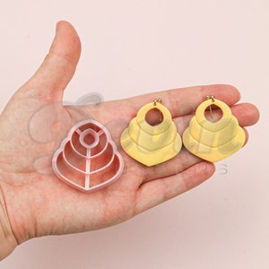Art deco embossed polymer clay cutters - Polymer clay tools - 3d printed polymer clay cutters