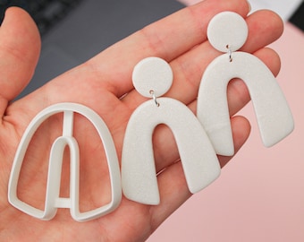 U-shape rounded polymer clay cutters - Polymer clay tools - 3d printed polymer clay cutters