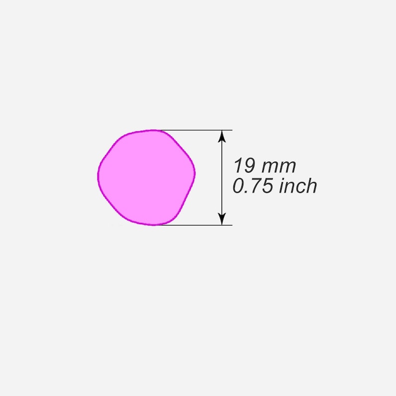 Ensemble d'emporte-pièces en argile polymère de forme organique Outils en argile polymère Emporte-pièces en argile polymère imprimés en 3d Stud 19mm