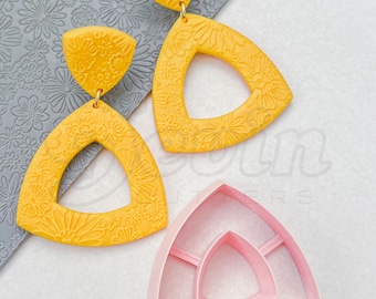 Rounded triangle donut polymer clay cutters - Polymer clay tools - 3d printed polymer clay cutters