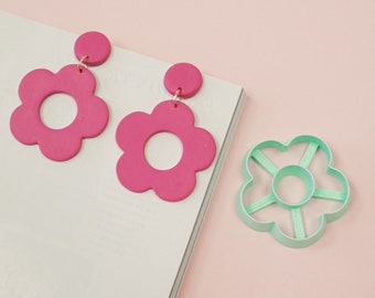 Flower donut polymer clay cutters - Polymer clay tools - 3d printed polymer clay cutters - Devin Cutters