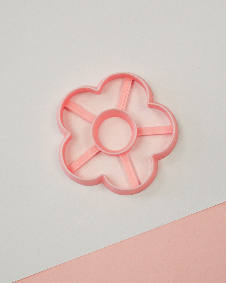 Flower Donut Polymer Clay Cutters Polymer Clay Tools 3d Etsy