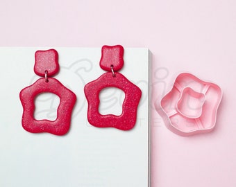 Organic shape donut polymer clay cutters - 3d printed polymer clay tools