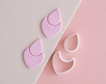2pieces polymer clay cutter set - Polymer clay tools - 3d printed polymer clay cutters