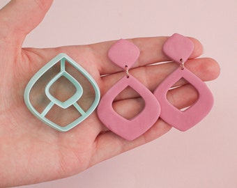 Moroccan rhombus donut polymer clay cutter - Polymer clay tools - 3d printed polymer clay cutters