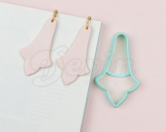 Long morocco dangle earrings polymer clay cutters - Polymer clay tools - 3d printed polymer clay cutters