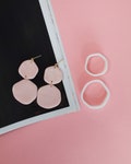 Organic shape circle polymer clay cutters set - Polymer clay tools - 3d printed polymer clay cutters
